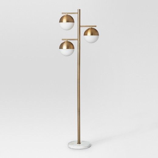 Geneva Glass Floor Lamp Triple Globe Brass Project 62 Target Lamps Geneva Glass Floor Lamp Triple Globe, Target Modern Globe Floor Lamp