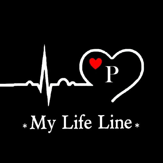 A to Z Alphabet Letter My life Line Dp pic for Fb n WhatsApp