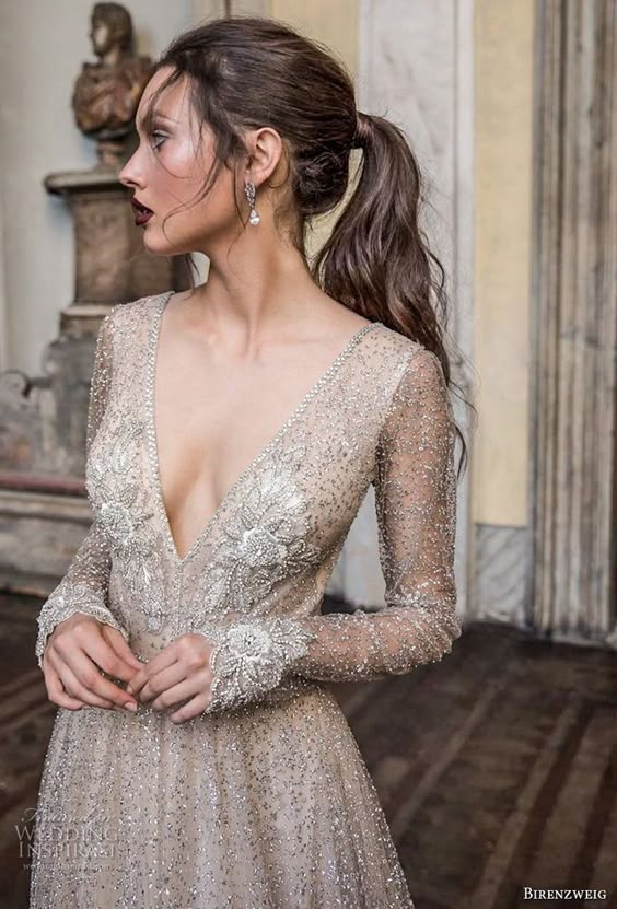 Sweetheart Mermaid Tiered Lace Wedding Dress Ruched With Sweep Train TN0073