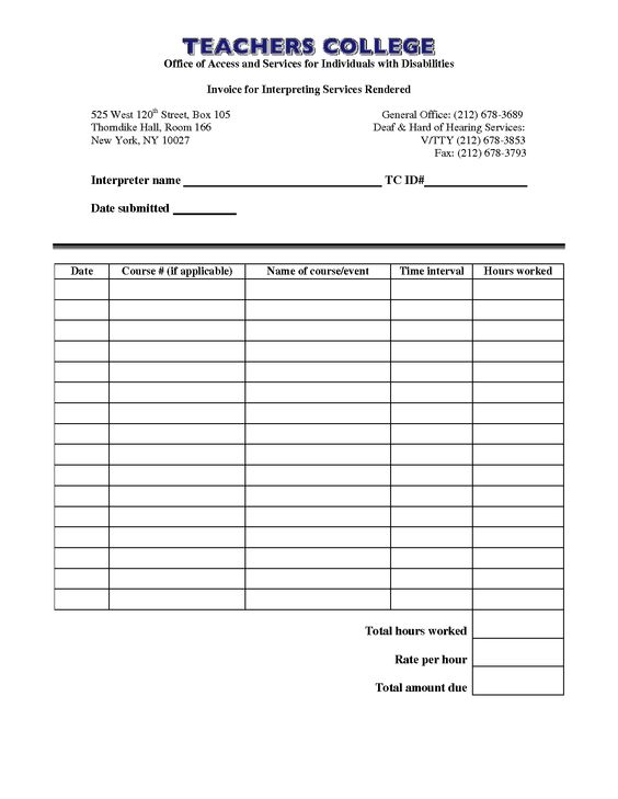 Invoice for Services Rendered Template GENERAL Pinterest - services rendered invoice Invoice for Services Rendered Template GENERAL Pinterest - services rendered invoice