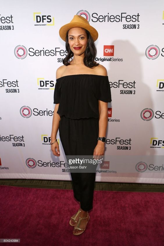 Cynthia Addai-Robinson arrives to opening night of SeriesFest: Season 3 at Red Rocks Amphitheatre on June 27, 2017 in Morrison, Colorado.