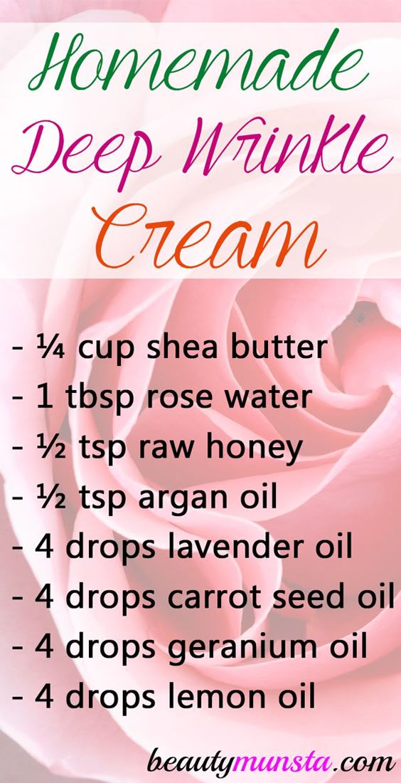 Homemade Deep Wrinkle Cream - beautymunsta - free natural beauty hacks and more!