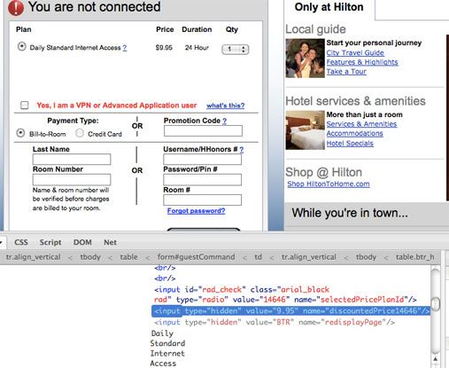 Hilton coupon code wifi