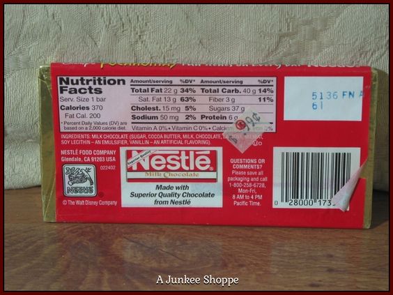 POCAHONTAS, The Disney Movie 1995 Nestle Promotional Release Candy Bar Unopened P733 http://ajunkeeshoppe.blogspot.com/