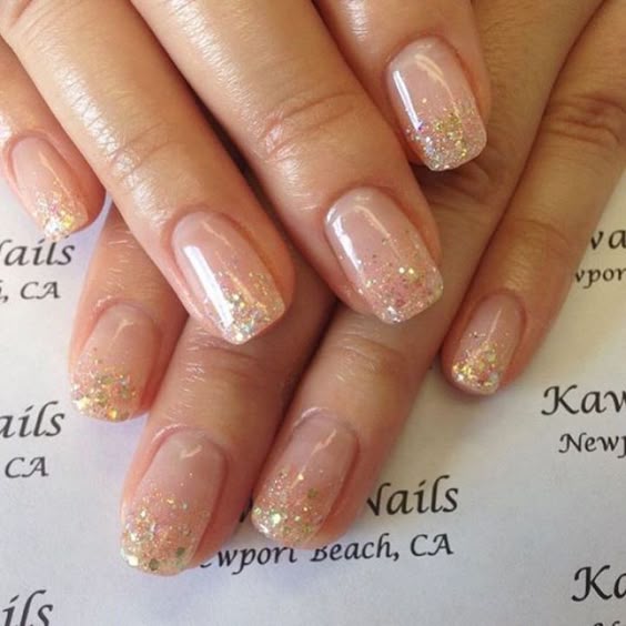 49 classy and stylish short nail art designs - short nail designs, short nail designs 2019, nail designs for short nails 2019, nail designs for short nails pictures, short nails acrylic, nice short nails, short clear nails, elegant short nail art design #nailart #shortnails glitter nail art designs, neutral short nail designs