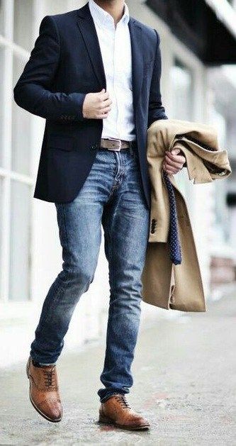 áo vest mặc với quần jean sẽ thế nào - veston Duy Nguyễn