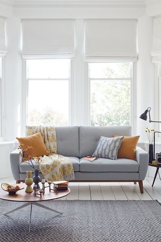 Instead Of Ing New Furniture Always Consider A Simple Adding Colorful Cushions They L Living Room Scandinavian Grey Modern Living Room Scandinavian, What Colour Cushions For A Light Grey Sofa