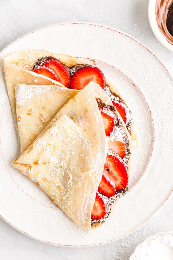 Strawberry Nutella Crepes - Andie Mitchell