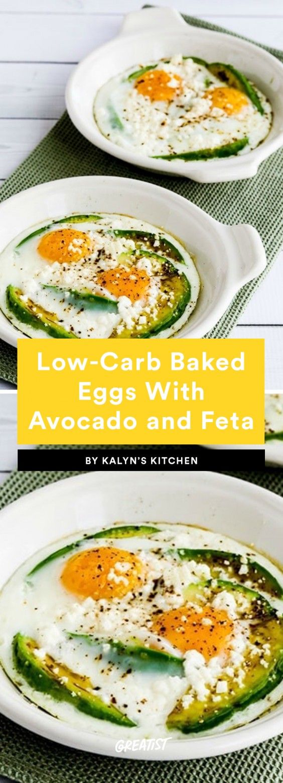 Baked Eggs With Avocado And Feta