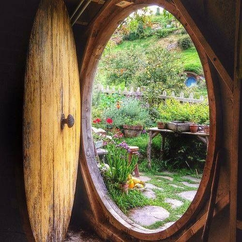 Der Hobbit Wandaufkleber Hobbit Fenster