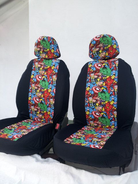 Marvel Super Hero Design Pair Of Front Seat Covers Car Van Truck Superheroes Girls Driving - Spiderman Car Seat Covers Marvel Super Hero Design Pair Of Front Seat Covers Car Van Truck Superheroes Girls Driving - Spiderman Car Seat Covers