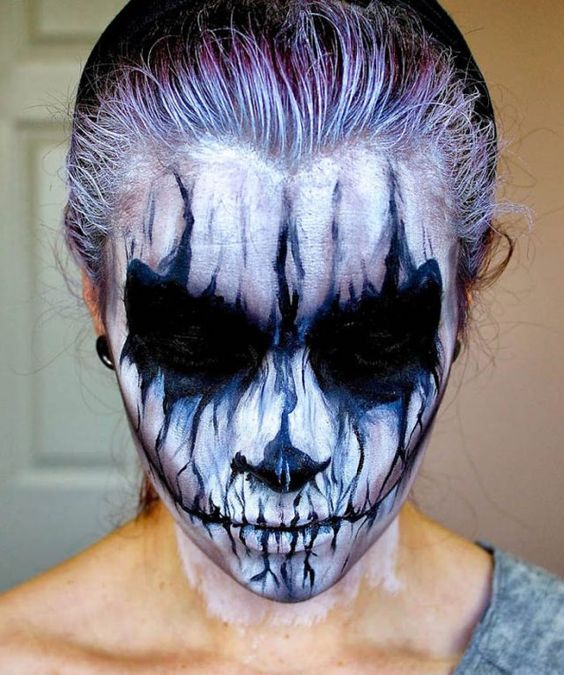 21' trends | halloween - top 50 des idées de maquillages les plus effrayants! Pour enfant, femme, couple, sorcier,... | halloween,halloween maquillage,femme,sorcier,couple |