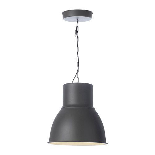 Ikea Lusteri Hektar Pendant Lamp, Dark Gray, 19" - Ikea | Ikea Pendelleuchte, Hängeleuchte, Anhänger Lampen