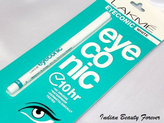 Lakme Eyeconic Kajal in White Review, Swatches and EOTDs