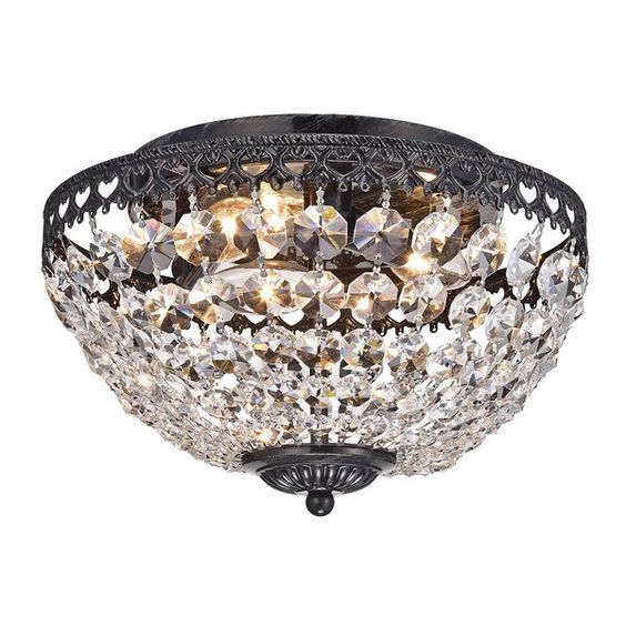 Lochlan 3 Light 12 Unique Statement Bowl Flush Mount Flush Chandelier Flush Mount Ceiling Lights Flush Mount