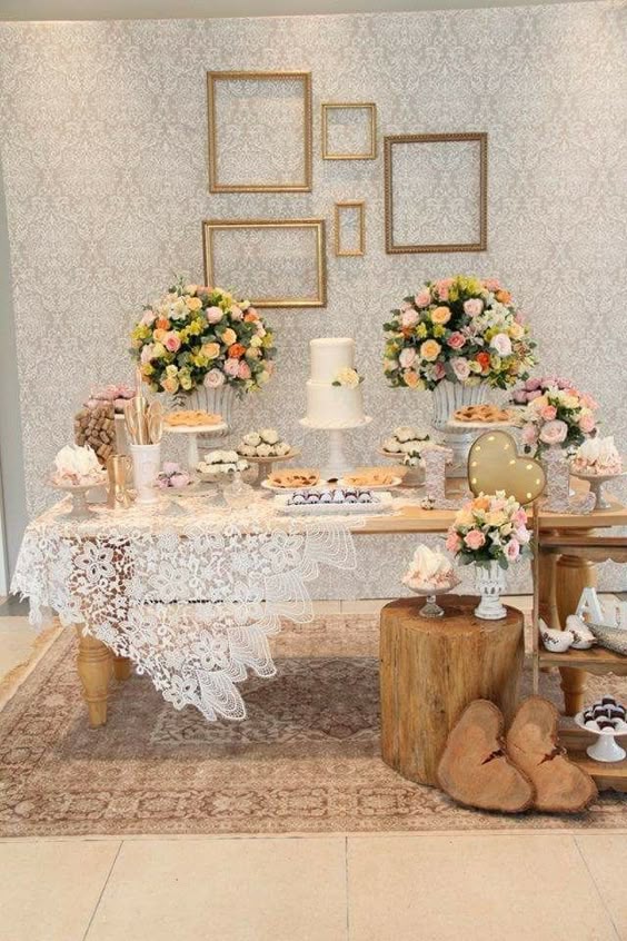 Extremamente lindo. Decoração vintage e romântica, para noivado ou decoração da mesa parte 4