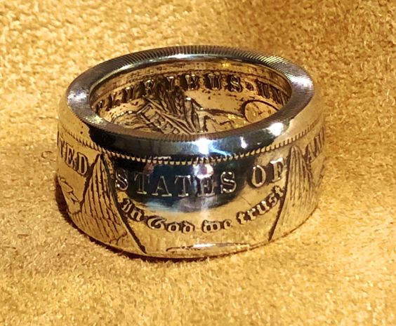 Rings Made from pure .999 silver American Revolution coin Pure Slide Table Lamp Online Shop | Sedie.Design®