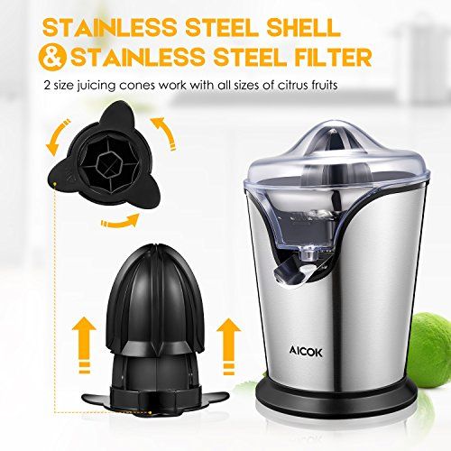 Aicok Citrus Juicer Electric Powerful AICOK Electric Stainless Steel Citrus