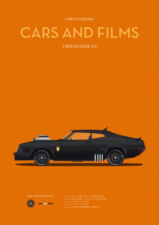 Mad Max car movie poster art print A3 Cars And by CarsAndFilms