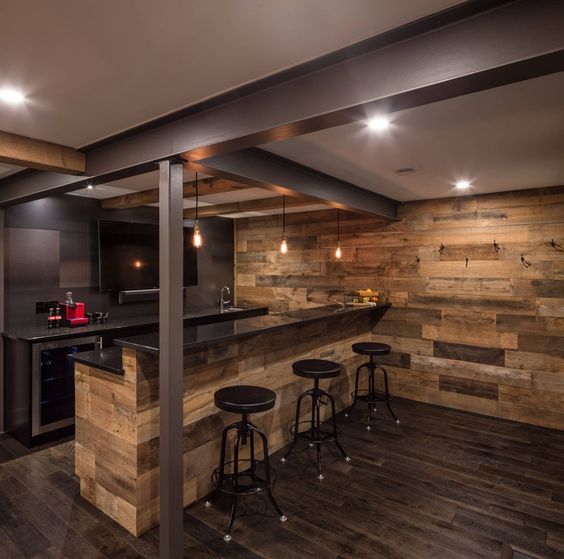 12 Essential Elements For Your Basement Bar Rustic Basement Bar Building A Basement Basement Bar Designs