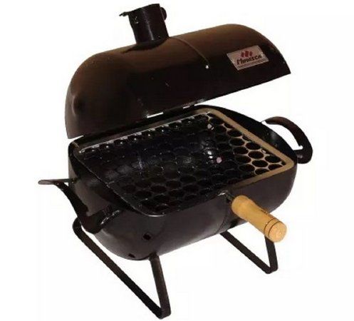 Mini Churrasqueira A Bafo Carvão Grill Para Mesa Casaclique Para Você E Sua Casa Churrasqueira Churrasqueira De Tambor Churrasqueira Portátil