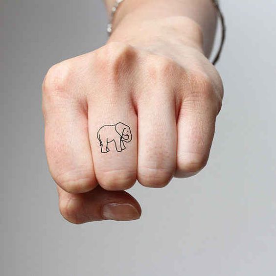 Elephant Lover Tiny Tattoo Elephant Lover Tiny Tattoo