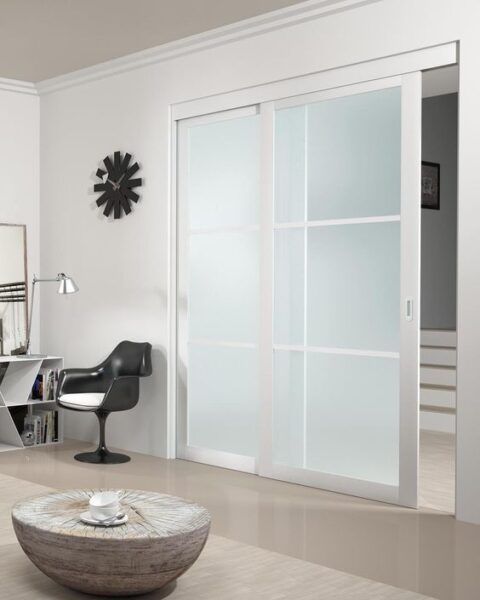 Puertas Corredizas Modernas Diseño De Casas Con Estilo Farmhouse Decor Living Room Doors Interior Modern Home Decor