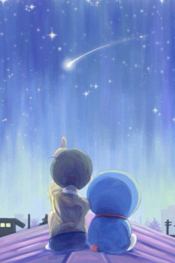 Look at the stars Doremon....Nobita & Doremon....#cartoonworld
