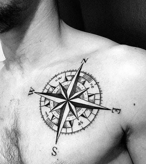 Best Travel Tattoo Sketch Compass Rose 21 Ideas Travel Tattoo Tattoos For Guys Tattoo Designs Men Collar Bone Tattoo