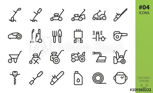 Line Gardening Icons In 2020 With Images Brochure Template Layout Icon Line Icon