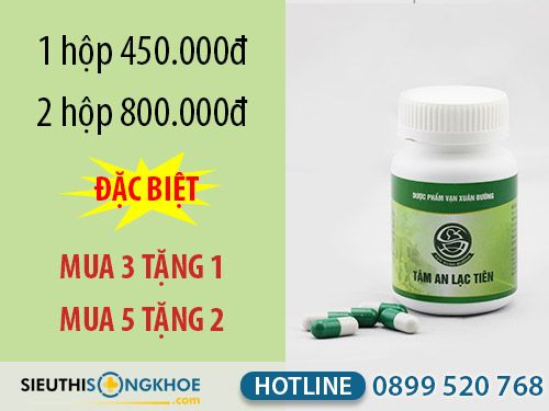 Tâm An Lạc Tiên giá bao nhiêu tiá»n 1 há»™p? Có đắt không?