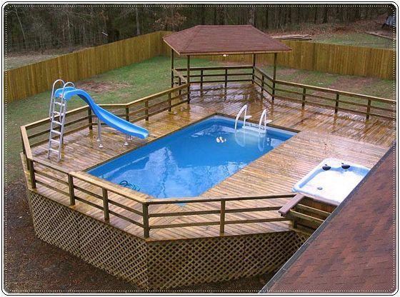 Pin By Ashley Carr On Home Diy Pool Deck Plans Swimming Pool Decks Above Ground Swimming Pools