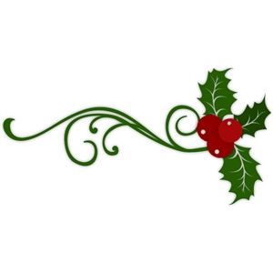 Silhouette Design Store - View Design #23852: holly flourish