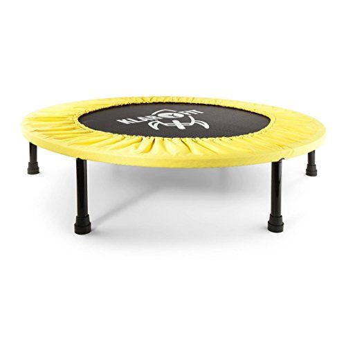 Trampolín Elástico Plegable Para Adultos Amarillo Klarfit Cama Elastica Camas Cama Plegable