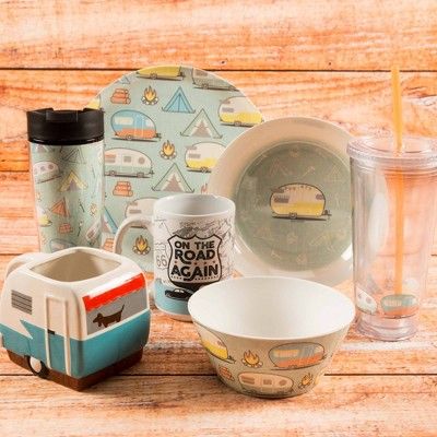 Zak Designs Melamine Retro Camper Bowl