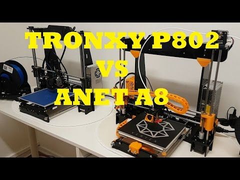 Anet A8 Vs Tronxy P802 Comparing Video Youtube Anet 3d Printing 3d Printer