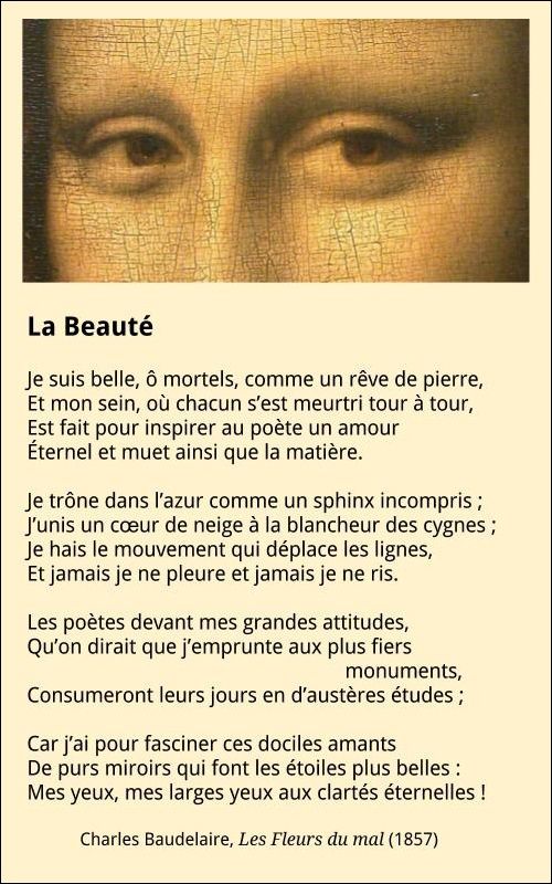 Baudelaire La Beaute Poemes Francais Mots Francais Poeme Et Citation Baudelaire La Beaute Poemes Francais Mots Francais Poeme Et Citation