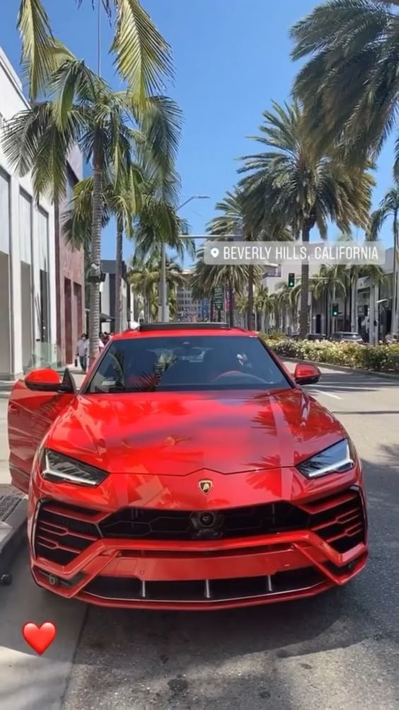 A red Porsche Cayenne