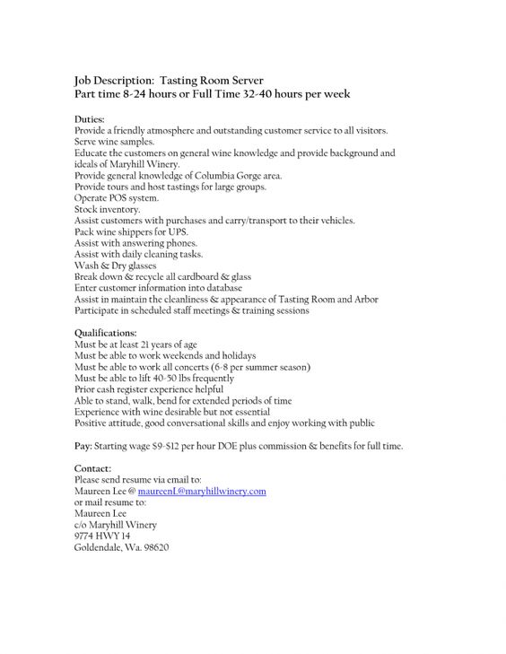 job descriptiondining server description dining room attendant - server job description job descriptiondining server description dining room attendant - server job description