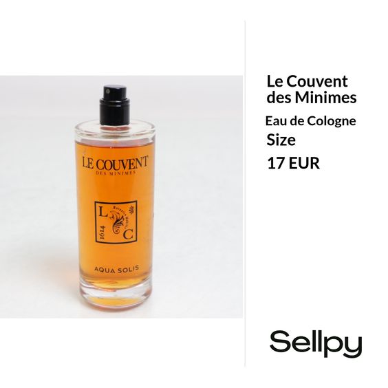 Quality assured eau de cologne from the brand le couvent des minimes in used condition.