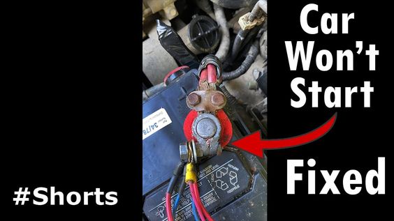 Fix a Car that won’t Start #Shorts - YouTube