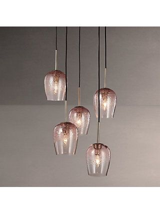 John Lewis Partners Olmedo 5 Pendant Bubble Glass Cer Ceiling Light Lights Lighting Cer Ceiling Light, Five Pendant Ceiling Light