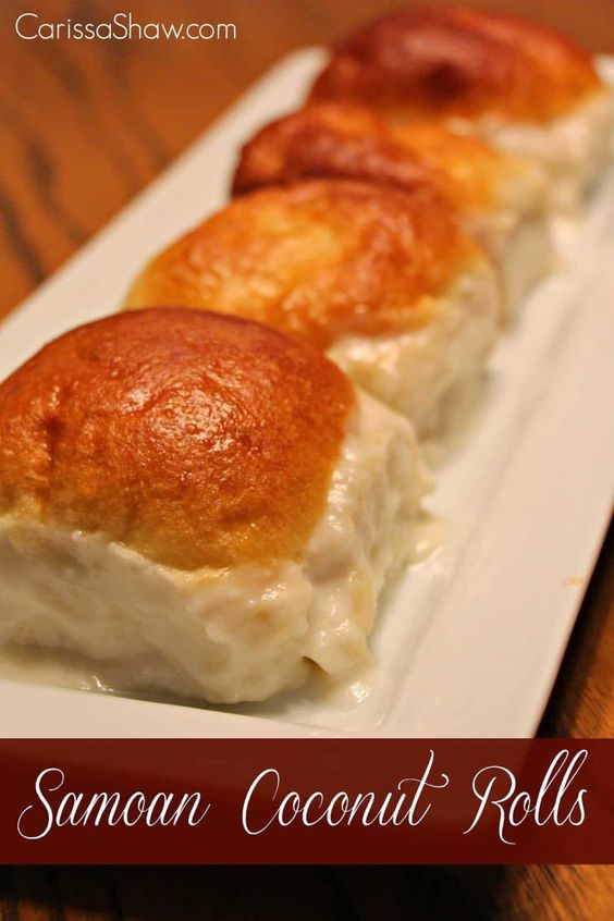 Samoan Coconut Rolls - Pani Popo