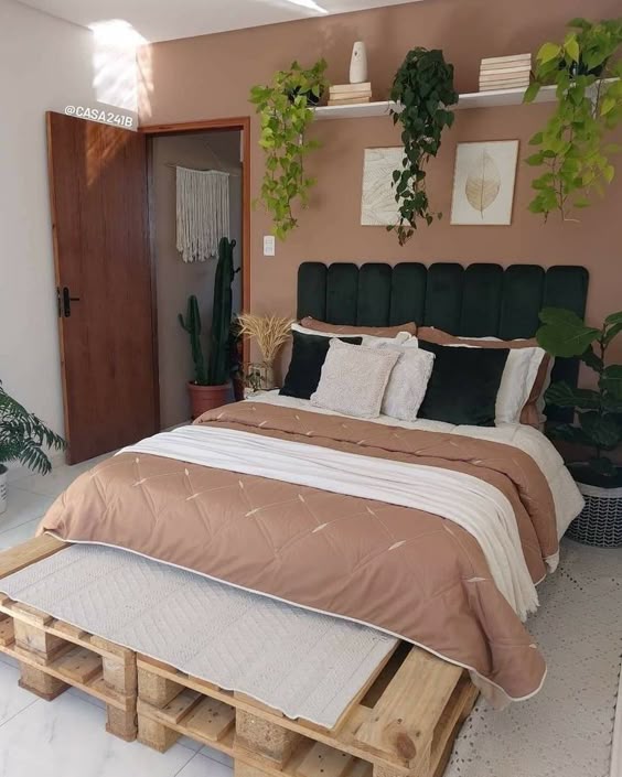cama feita com paletes - venzux ideias Criando uma cama com paletes: 10 ideias para o seu projeto