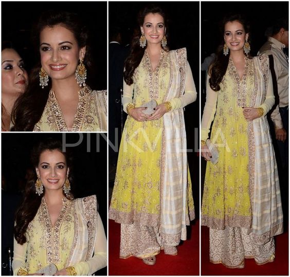 Dia Mirza in Manish Malhotra