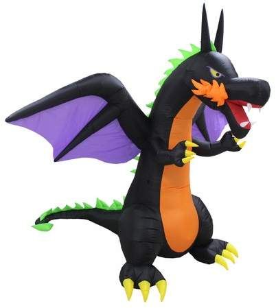 Fire Dragon Inflatable With Wings Fire Dragon Inflatable With Wings