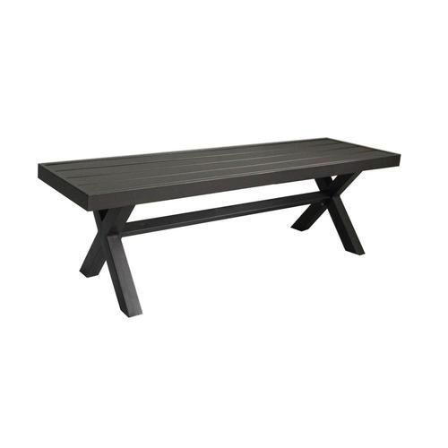 Garden Treasures 56 In W X 16 5 L Brown Bench Com Patio Wood Outdoor Benches Patio Bench, Garden Treasures Patio Bench