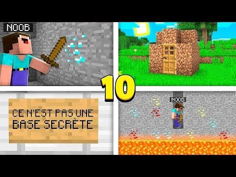 10 Choses Ques Les Noobs Font Dans Minecraft Youtube Video Minecraft Minecraft 10 Choses