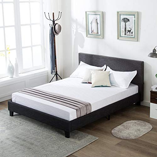 Enjoy Exclusive For Mecor Upholstered Linen Platform Bed Frame Wooden Slat Support No Box Spring Needed S Teens Children Grey Queen Size In 2020 Leather - Upholstered Bed Frame Queen No Box Spring Enjoy Exclusive For Mecor Upholstered Linen Platform Bed Frame Wooden Slat Support No Box Spring Needed S Teens Children Grey Queen Size In 2020 Leather - Upholstered Bed Frame Queen No Box Spring