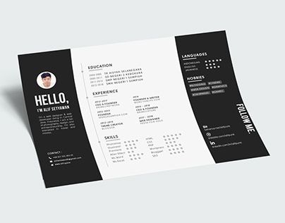 Resume Template Modern Professional Resume Template On Behance Resume Template Professional Resume Templates Creative Resume Template Free